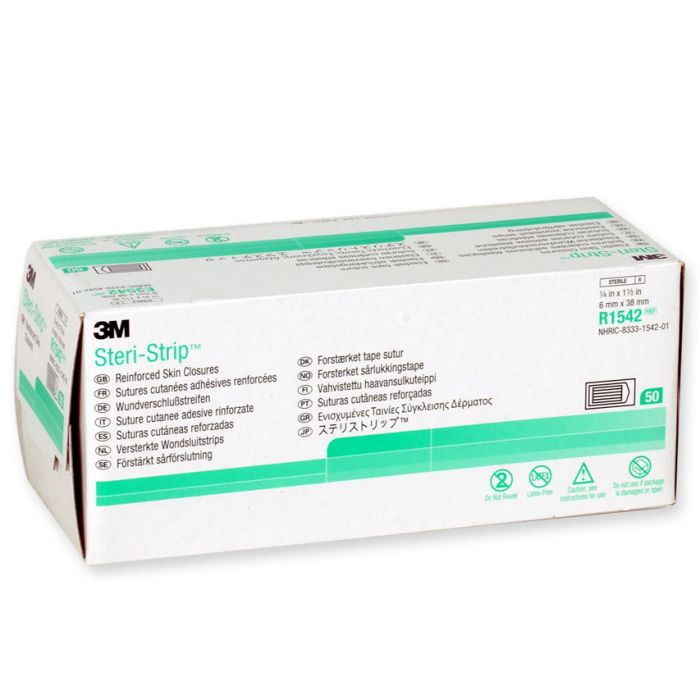 Strisce Sutura Steri-Strip Sterili 3M 38 x 6 mm conf. 300 pz. (50 buste da 6 pz.)