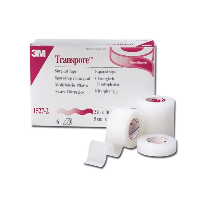 Cerotto plastico Transpore 25 mm x 9,14 m conf. 12 rotoli 3M