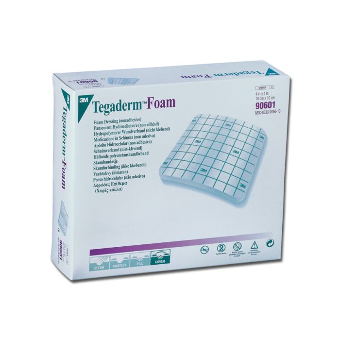 3M TEGADERM FOAM Medicazione sterile in schiuma di poliuretano10x10 cm conf. 10 pezzi
