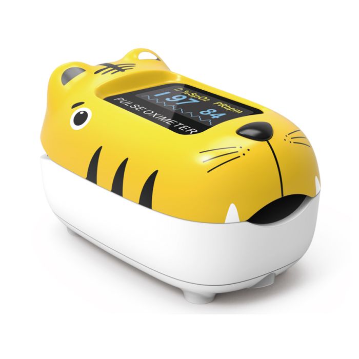 Pulsoximetro Pediatrico OXY-0 a Forma di Tigre con Schermo a Colori Gima0,