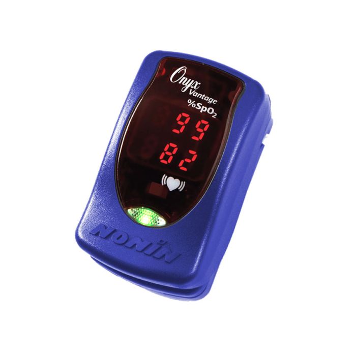 Pulsoximetro NONIN Onyx Vantage Blu con Display LED e Precisione Clinica Gima