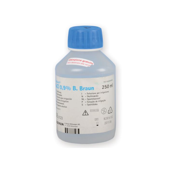 Soluzione salina sterile NaCl 0,9% Ecotainer 250 ml 12 pezzi B. Braun