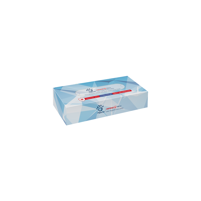 Veline facciali antibatteriche in box 2 veli 100 pezzi Papernet