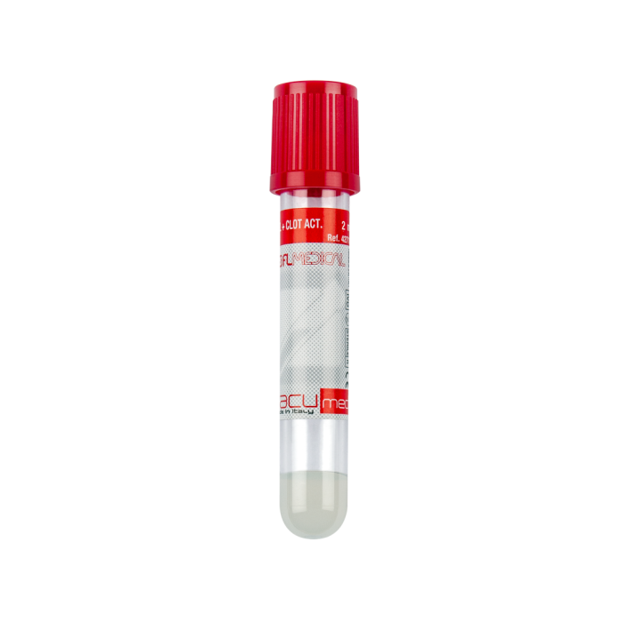 Provette gel e attivatore di coagulazione 5 ml 13 x 100 mm tappo rosso 100 pezzi FL Medical