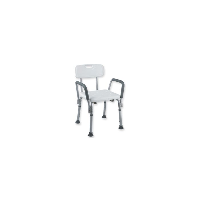 Sedia doccia con schienale e braccioli-Portata max 100kg-Gima-42907