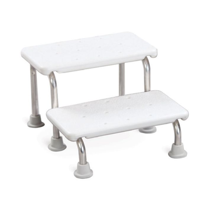 DOPPIO GRADINO PER BAGNO portata 100 kg altezza 14-29 cm