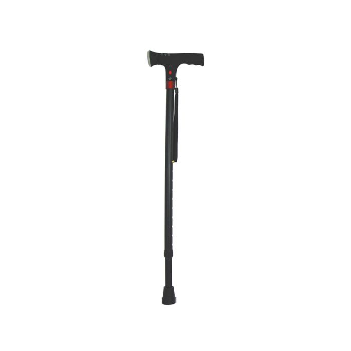 BASTONE DI SICUREZZA PER ANZIANI CON LUCE colore nero 