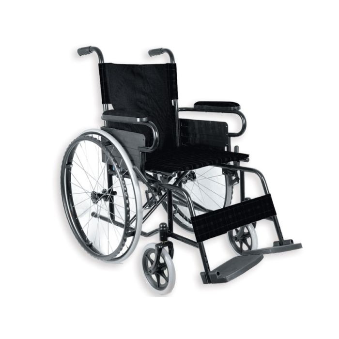 CARROZZINA VALUE GIMA - seduta 41 cm in tessuto nylon nero