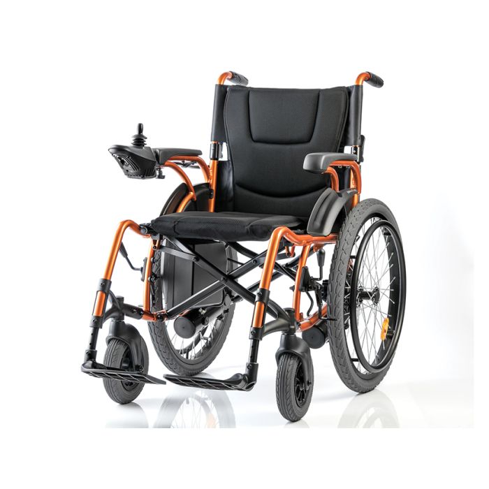 CARROZZINA ELETTRICA - ruote posteriori 56 cm con corrimano