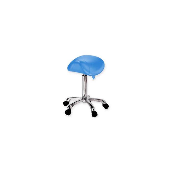 Sgabello 360 regolabile blu-Seduta studio medico a ruote-Gima-45252