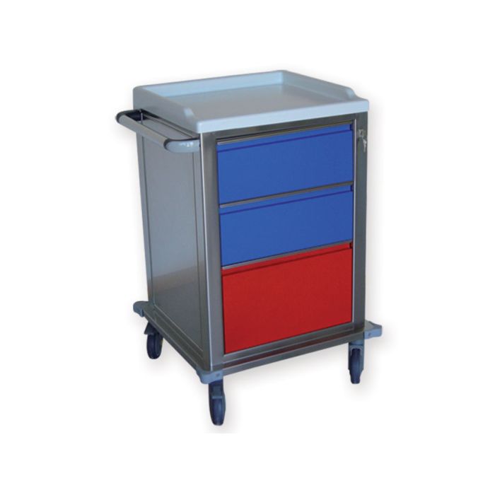 CARRELLO MODULARE INOX 2+1 cassetti