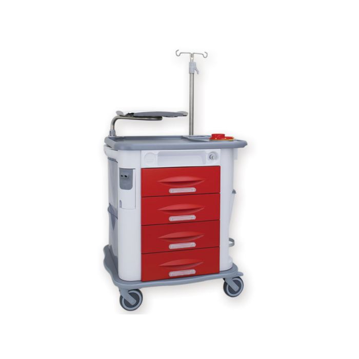 CARRELLO AURION EMERGENZA colore rosso