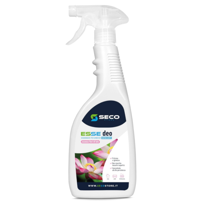 SECOSTORE ESSE DEO essenza fiori di loto per ambienti igienizzante 750 ml