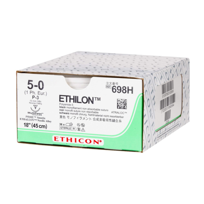 SUTURA MONOFILAMENTO ETHICON ETHILON - 5/0 ago 13 mm conf. 36 pezzi