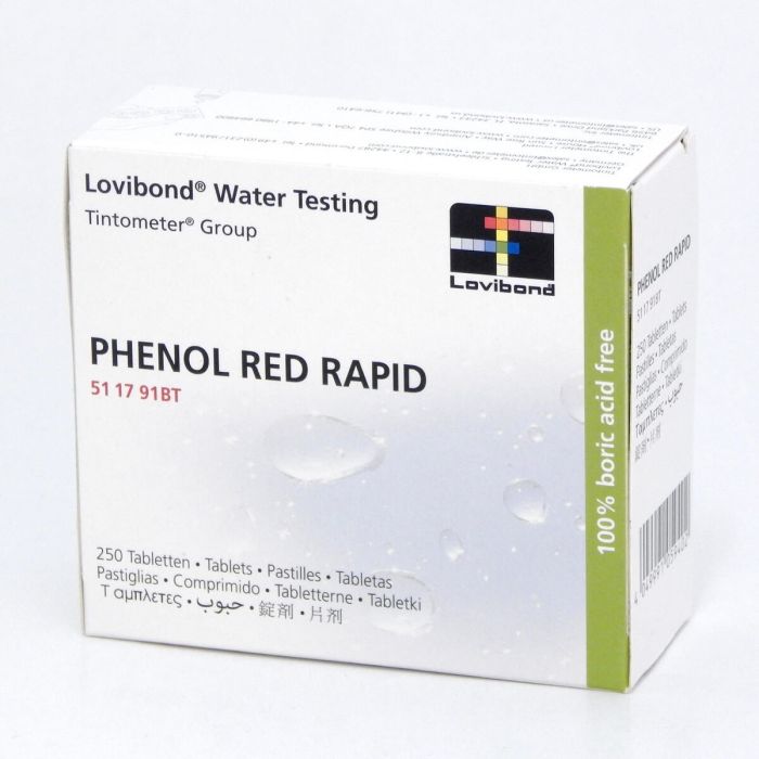 Reagente Phenol Red Rapid in compresse per misurazione del pH Lovibond