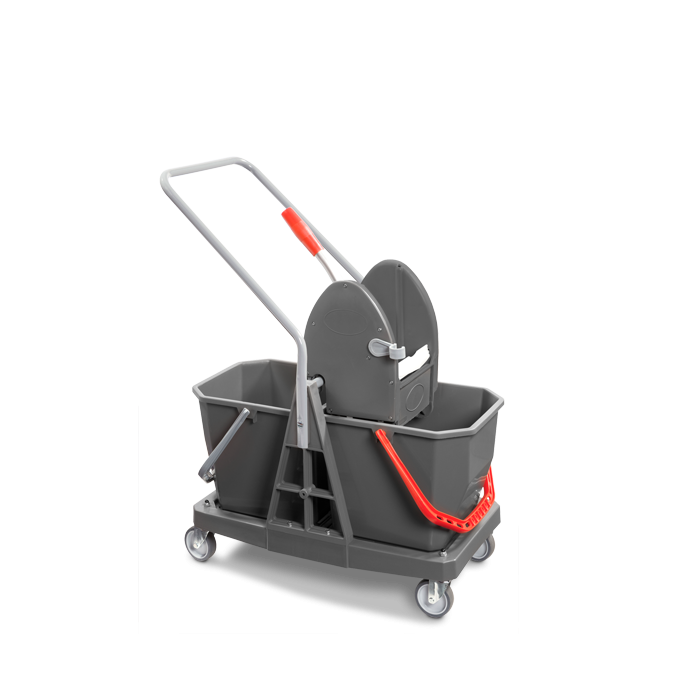 VDM LZ C ECOGREEN DUO carrello pulizia pavimenti 2 vasche da 20 litri con strizzatore mop