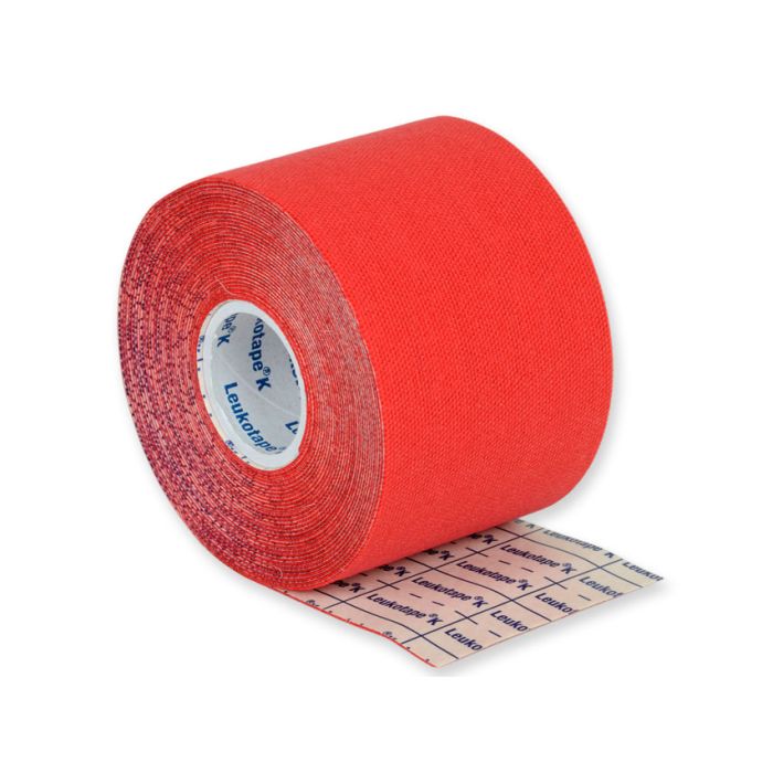 Leukotape K, tape per taping neuromuscolare bsn, 5x5 cm, colore rosso, conf. 1 pezzo