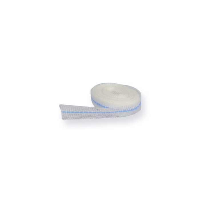 Nastro garza cotone 5m x 1,25cm conf. 24 pezzi