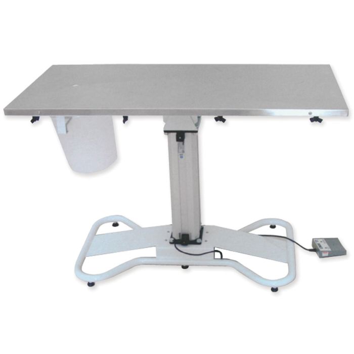 Tavolo operatorio veterinaria acciaio inox dimensioni 118x56xh 85/102 conf. 1 pezzo