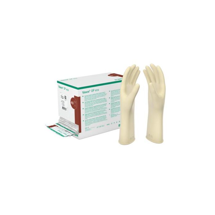 Guanti chirurgici sterili in lattice senza polvere taglia 6 40 paia B. Braun Vasco OP Eco