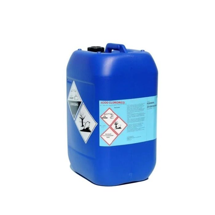Acido cloridrico 33% per piscine e pulizia confezione 25 kg Aquaclear