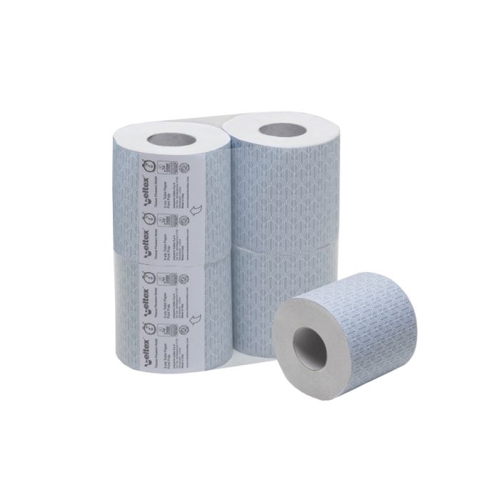 Carta igienica fascettata 130 strappi 14,3 metri 3 veli confezione 40 rotoli Celtex Hotel 130 3V