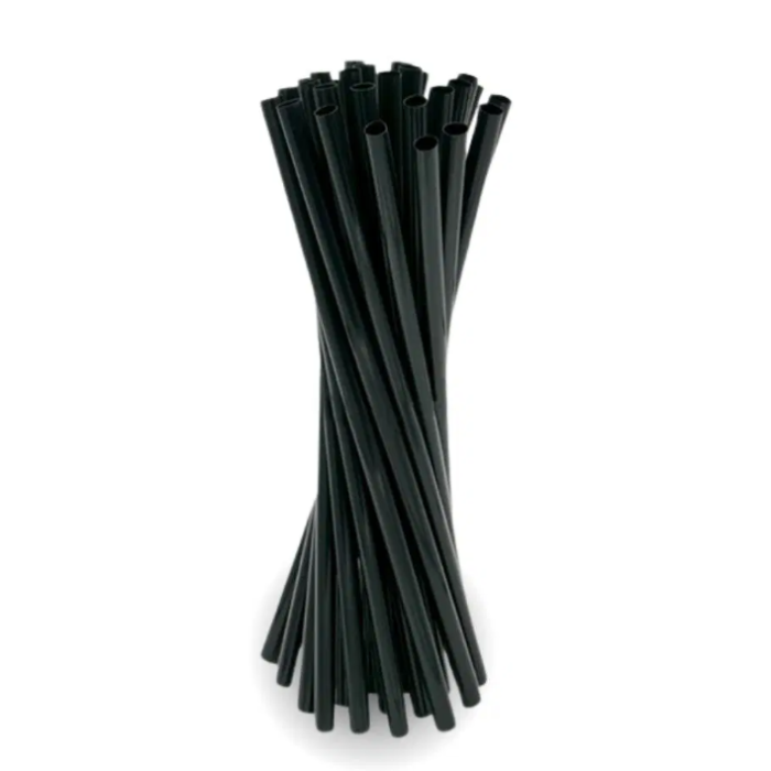 Cannucce 21 cm in polipropilene nera conf. 1000 pezzi