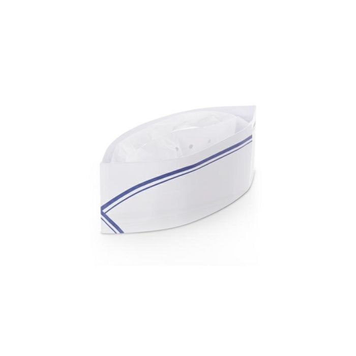 Cappellino bianco monouso in carta risto cup conf. 100 pezzi