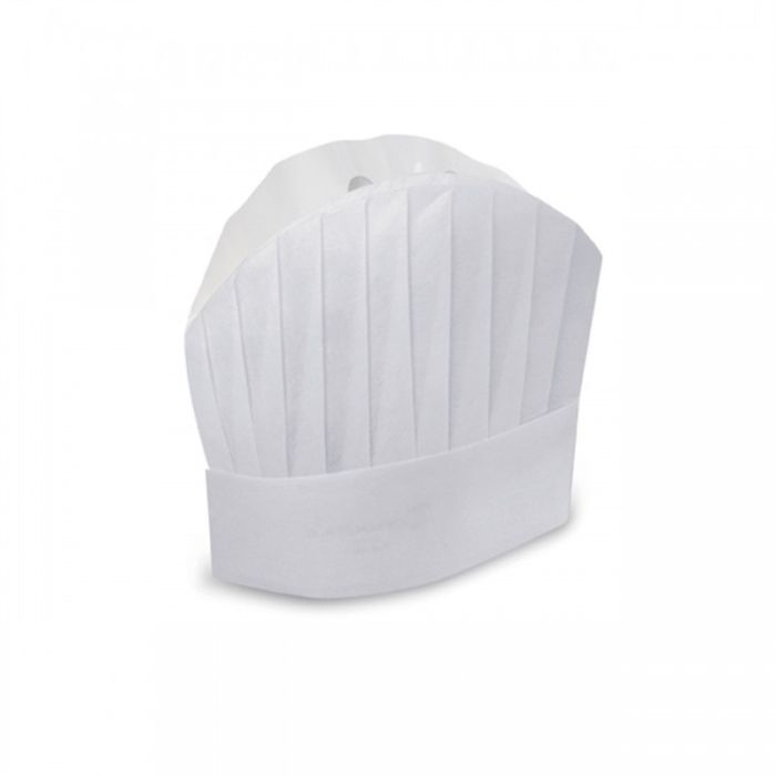 Cappelli bianchi monouso 30 cm confezione da 20 pezzi Walking Grand Chef