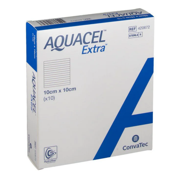 Medicazione sterile Aquacel extra hidrof-10x10 cm-10 pz