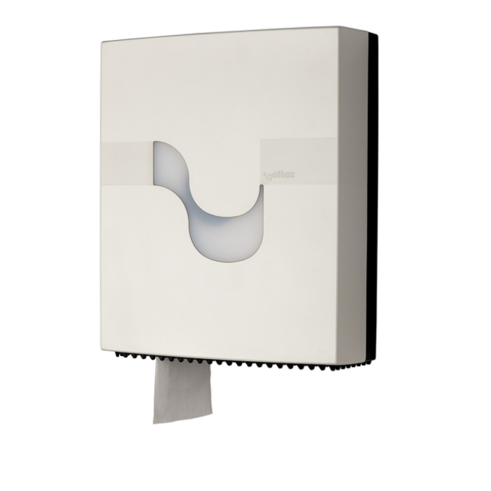 Dispenser carta igienica maxi jumbo 315 x 375 x 115 mm bianco Celtex Megamini