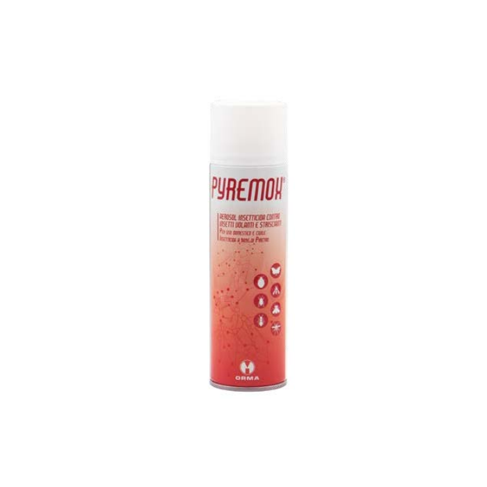 ORMA  PYREMOX Insetticida a base di Piretro, Tetrametrina ed il Piperonil Butossido ad alto spettro d'azione 500 ml