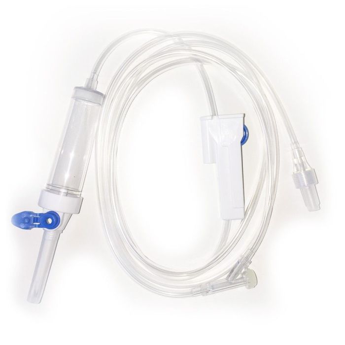 Deflussore Med's con punto di infusione ad Y luer lock in busta sterile