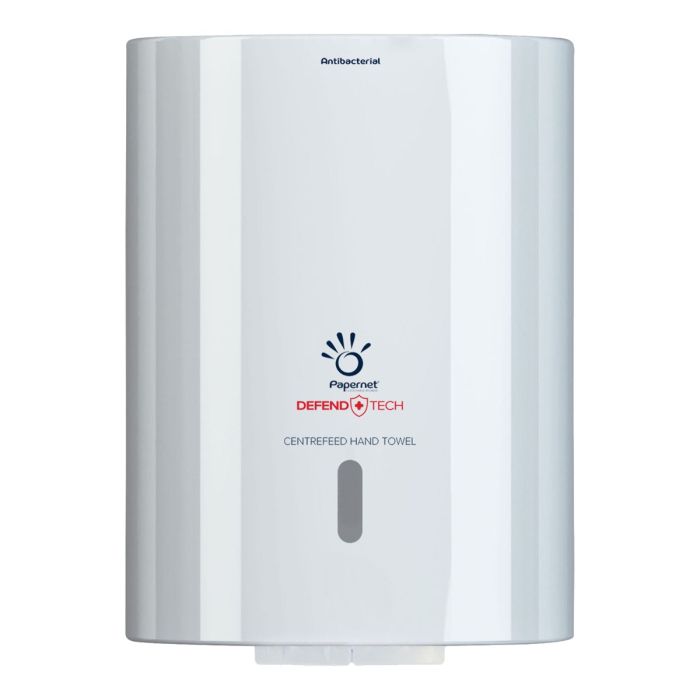 Dispenser Antibatterico Asciugamano a rotolo Centrefeed con tecnologia Papernet Defend Tech