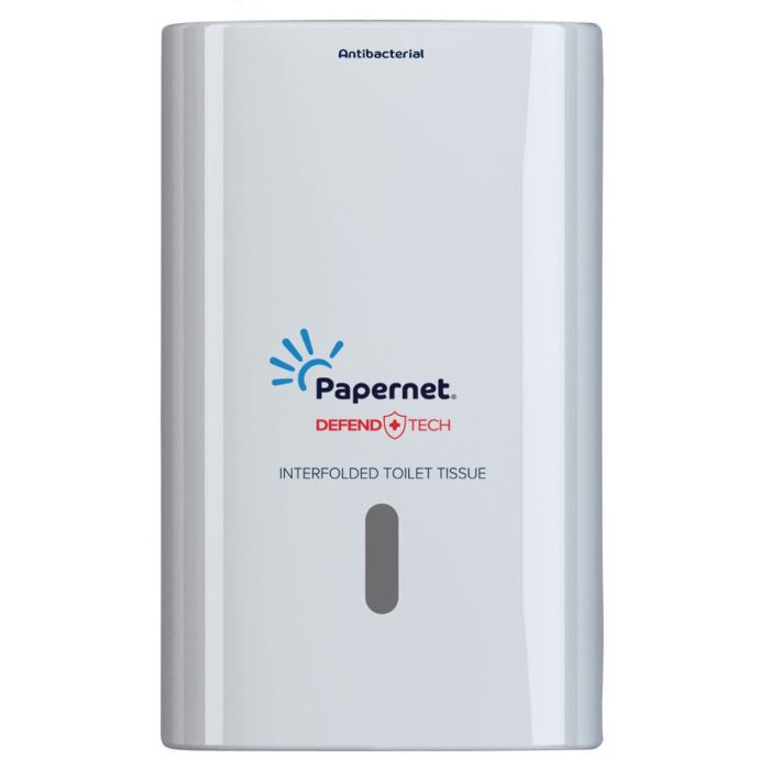 Dispenser carta igienica interfogliata antibatterica Papernet
