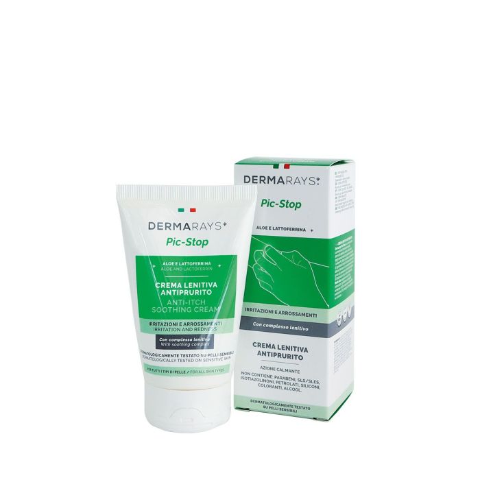 Crema lenitiva antiprurito 125 ml per arrossamenti e punture di insetto Dermarays Pic-Stop