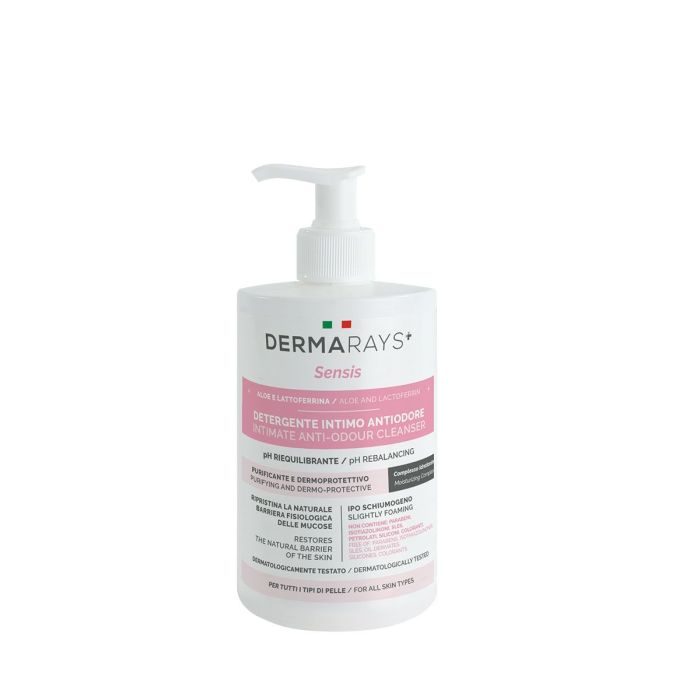 Detergente intimo con attivo antiodore 500 ml con pompetta per uomo e donna Dermarays Sensis