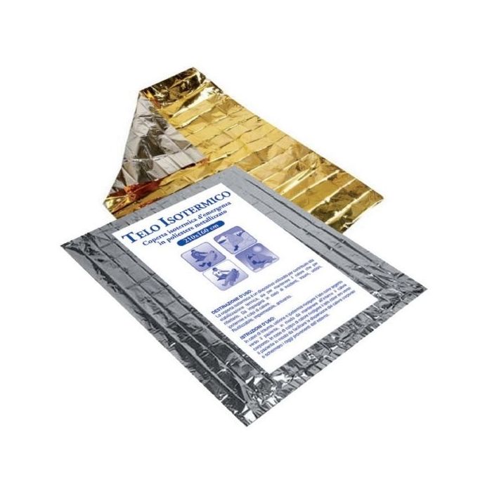 Telo isotermico di emergenza oro e argento 160 x 210 cm Gardening