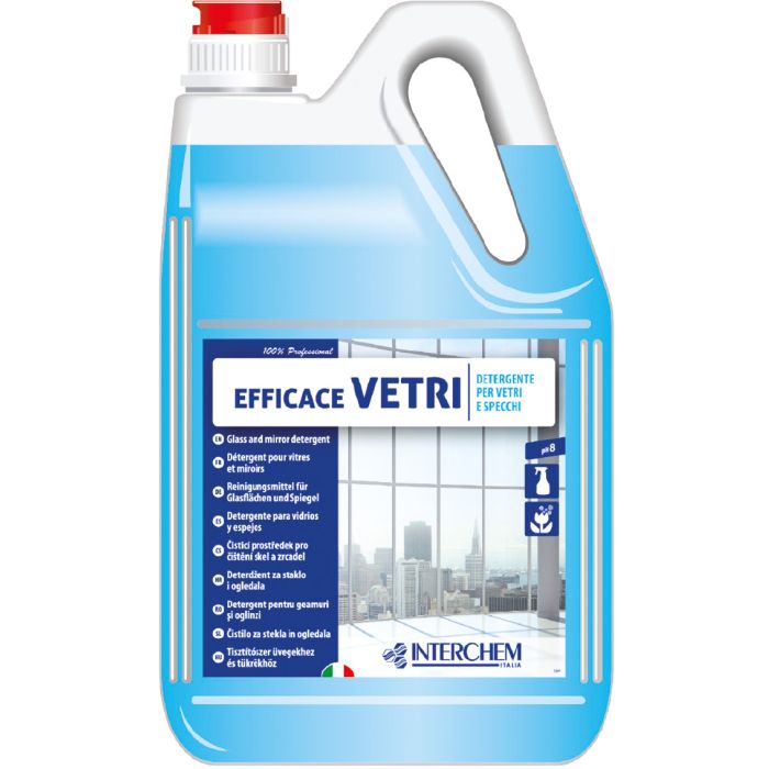 INTERCHEM EFFICACE VETRI Detergente per vetri 5 kg