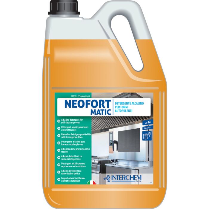 Detergente alcalino per forni autopulenti a convezione 5 kg Interchem Neofort Matic