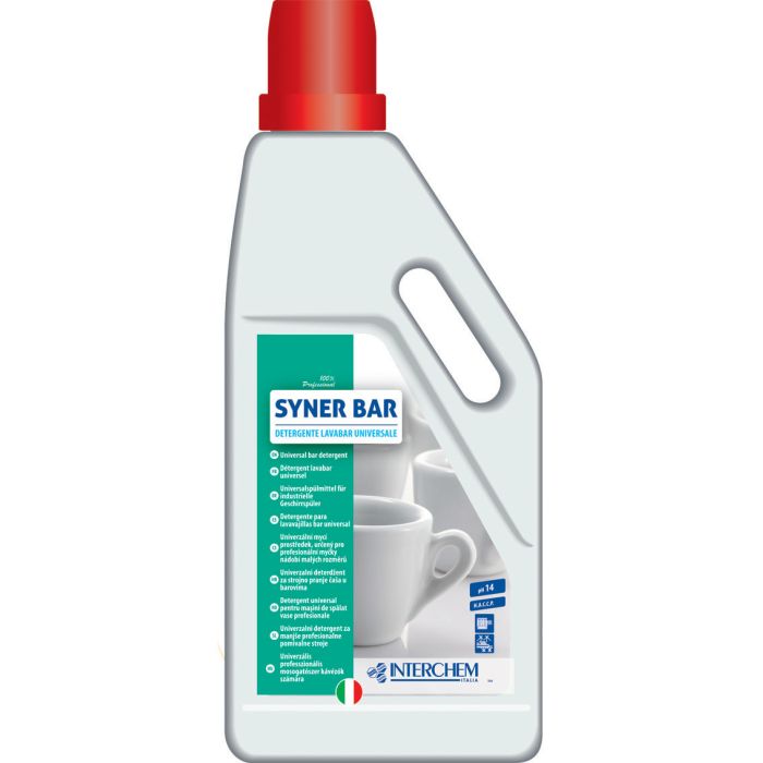 Detergente lavabicchieri e lavatazzine alcalino per acque dure 3,6 kg Interchem Syner Bar