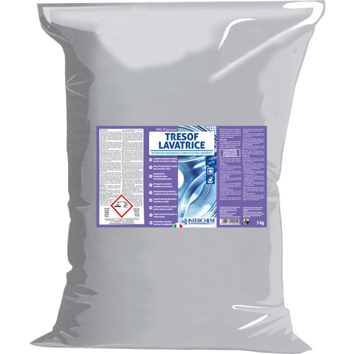 Detersivo lavatrice in polvere enzimatico profumato 10 kg Interchem Tresof Lavatrice