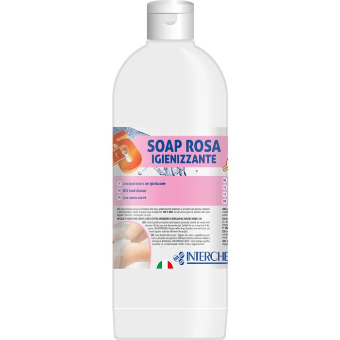 INTERCHEM UNI5 SOAP ROSA IGIENIZZANTE  sapone liquido per le mani con igienizzante 1 litro