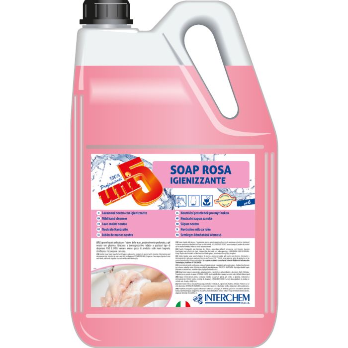 Sapone liquido per le mani profumato con emollienti 5 kg Interchem Uni5 Soap Igienizzante