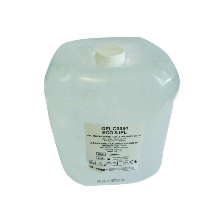 Fiab Gel per ultrasuoni trasparente 5 litri con bottiglia 250 ml 