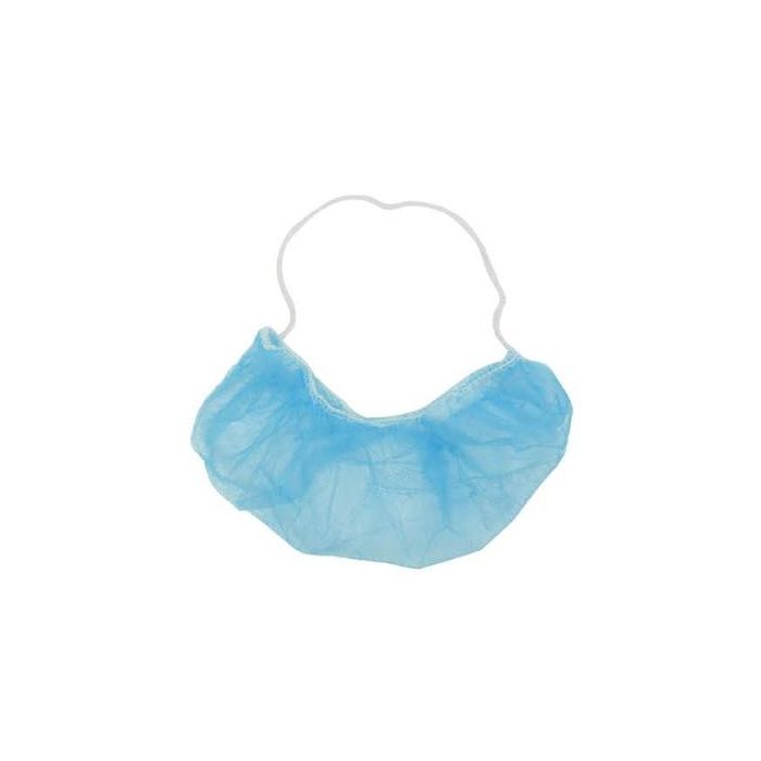 Copribarba monouso in TNT blu confezione da 100 pezzi Gardening
