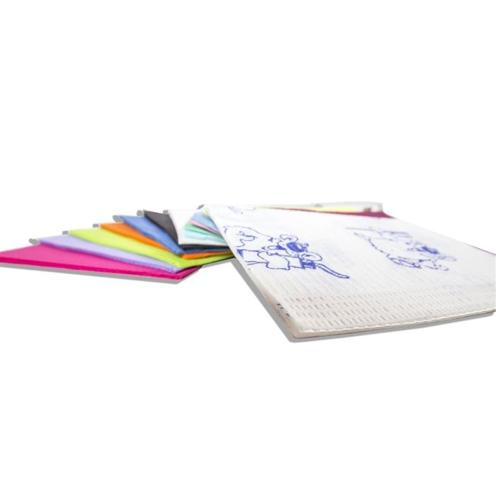 Dispotech Perfecto Napkins bavagli monouso impermeabili 2 veli colore blu conf. 500 pezzi