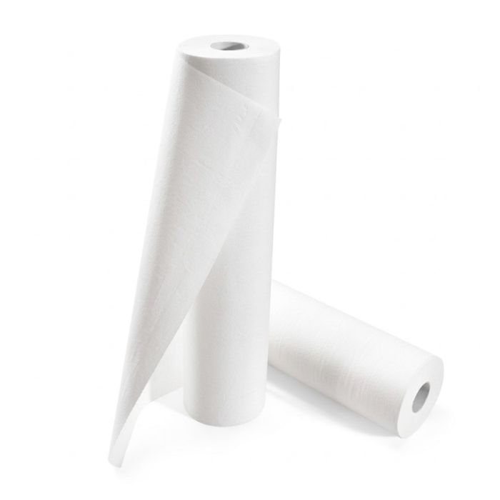 Lenzuolino in TNT a rotolo bianco altezza 60 cm lunghezza 70 m Xanitalia