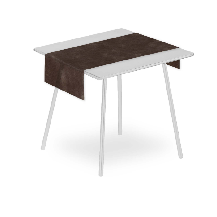 Runner in tnt 120 x 48 cm marrone conf. 25 pezzi 