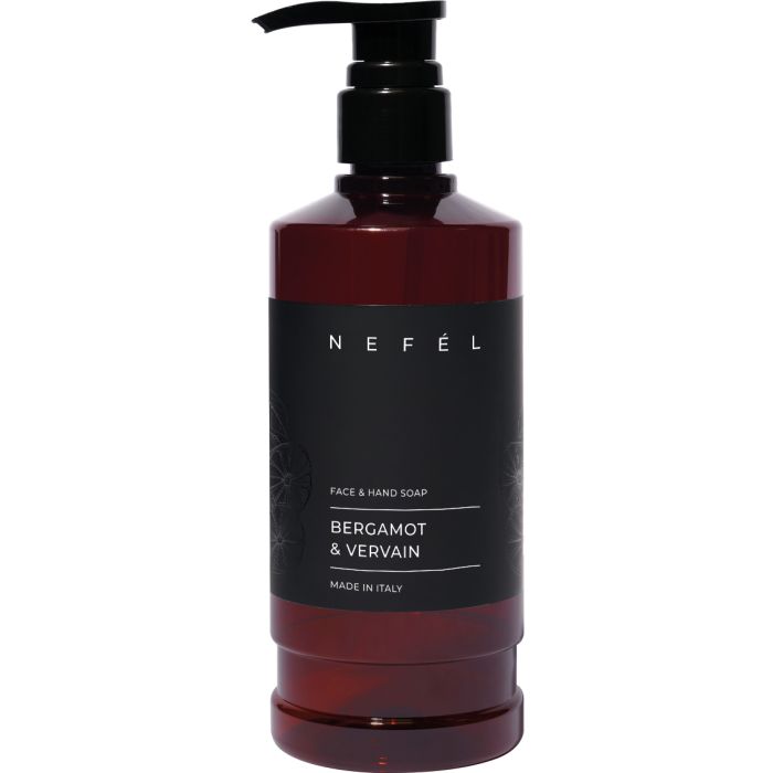 Sapone liquido per mani e viso con glicerina 480 ml Nefél Bergamot & Vervain Face & Hand Soap